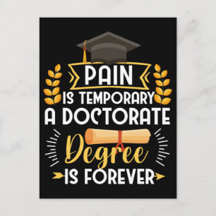 Carte Postale Soutenance de thèse de doctorat diplômé de doctora