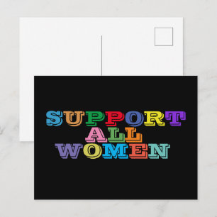 Carte Postale Soutenir toutes les femmes