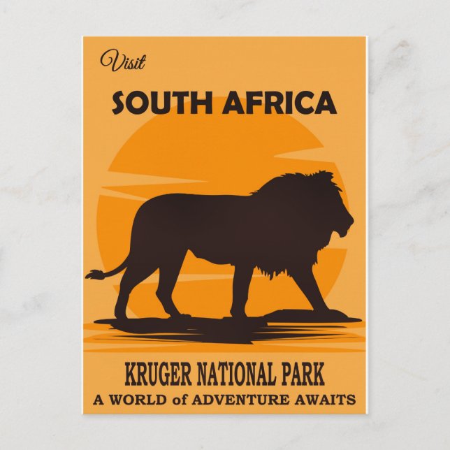 Carte Postale South Africa Travel Poster (Devant)