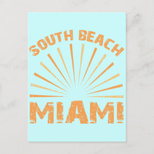 CARTE POSTALE SOUTH BEACH MIAMI