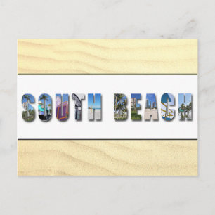 Carte Postale South Beach Miami Floride Photo de voyage