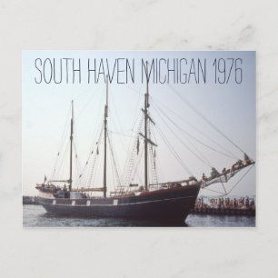 Carte Postale South Haven Michigan Tall Ship 1976