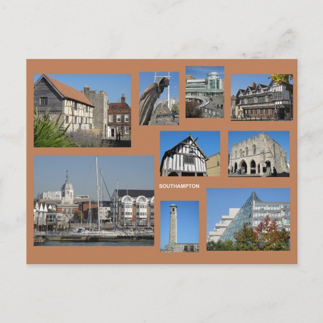 Carte postale Southampton multi-images (Devant)