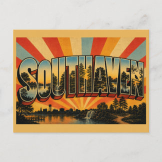 Carte Postale Southaven Mississippi Central Park Lac Cascade