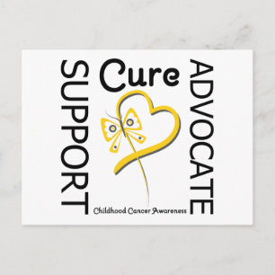 Carte Postale Soutien au cancer de l'enfance Avocat Cure