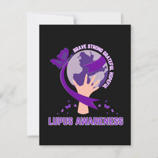 Carte Postale Soutien lupus sensibilisation survivant guerrier