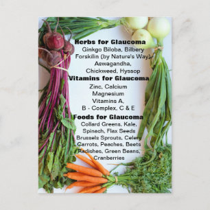Carte Postale Soutien nutritionnel Glaucome
