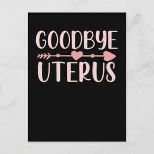 Carte Postale Soutien pour chirurgie de l'hystérectomie Ablation