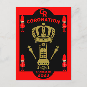 Carte Postale Souvenir commémoratif du couronnement du roi Charl