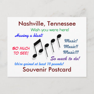 Carte Postale Souvenir de Nashville
