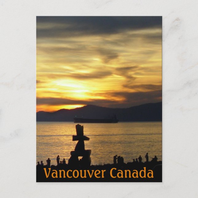 Carte postale Souvenir de Vancouver Inukshuk Landm (Devant)