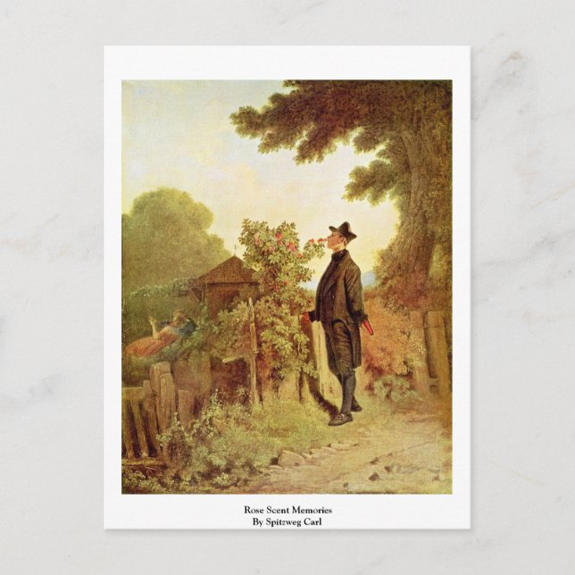 Carte Postale Souvenirs De Senteurs roses Par Spitzweg Carl (Devant)