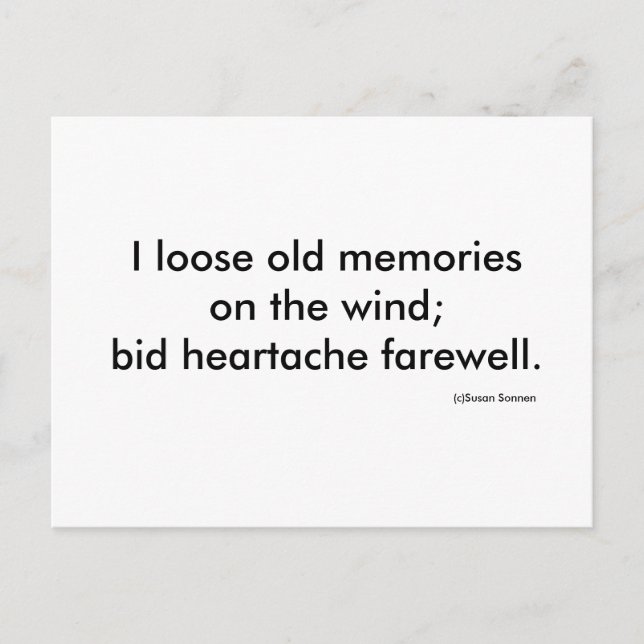Carte Postale Souvenirs perdus (Devant)