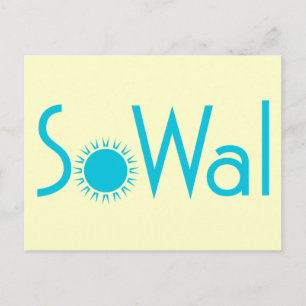 Carte Postale SoWal South Walton Comté avec Sun