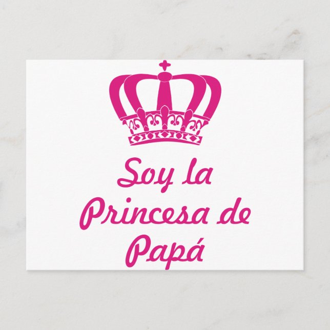 Carte Postale Soy la princesa de papá (Devant)