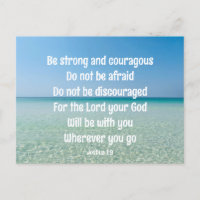Soyez Forte Inspiration Bible Verse Beach
