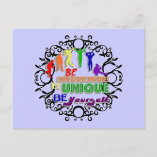 Carte Postale Soyez Individuels, Soyez Uniques, Soyez Vous-Même