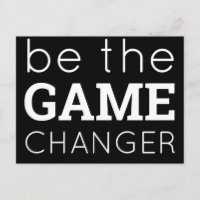 Soyez Le Changer De Jeu Motivationnel Typographie