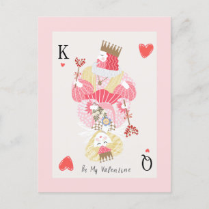 Carte Postale Soyez mon roi de Saint-Valentin et ma reine