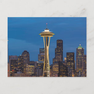 Carte Postale Space Needle et le centre de Seattle