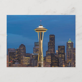 Carte Postale Space Needle et le centre de Seattle