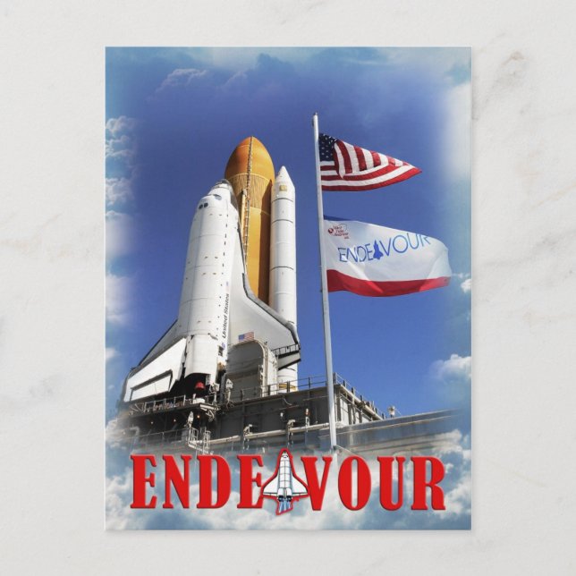 Carte Postale Space Shuttle Endeavor, Kennedy Space Center (Devant)