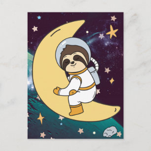 Carte postale Space Sloth