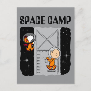 Carte Postale SPACE   Snoopy & Charlie Brown