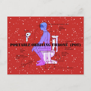 Carte Postale SPACE TOILET par Jetpackcorps