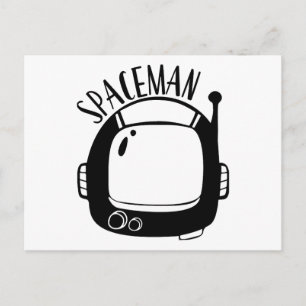 Carte Postale Spaceman Vintage