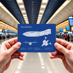 Carte Postale SpaceShipOne - Plan directeur d'avion ABD