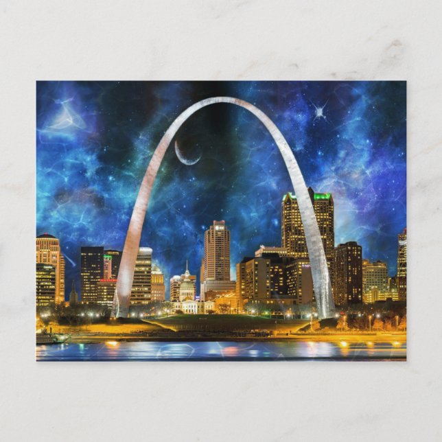 Carte Postale Spacey St. Louis Skyline (Devant)