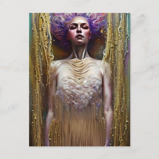 Carte postale spaghetti habillée (Devant)