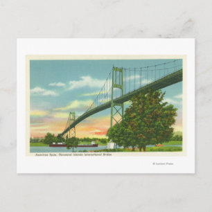 Carte Postale Span américain de l'International Bridge View