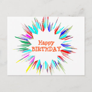 Carte Postale Sparkle Splash n Changer de police / votre propre 