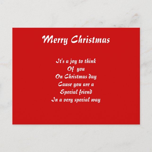 Carte postale spéciale (Devant)