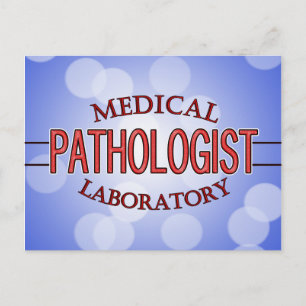 CARTE POSTALE SPÉCIALISTE PATHOLOGUE LABORATOIRE MÉDICALE