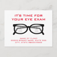 Spectacles modernes Examen Oeil Rappel de rendez-v