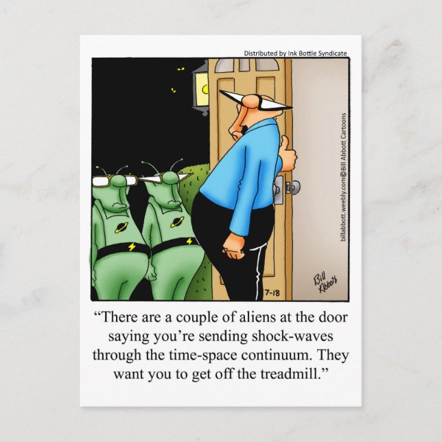 Carte postale "Spectickles" Humour Alien amusant (Devant)