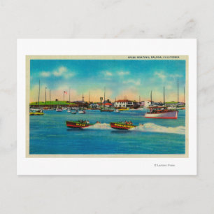Carte Postale Speed Boating en Balboa, CalifornieBalboa, Califor