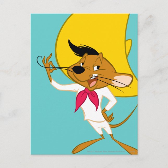 Carte Postale SPEEDY GONZALES™ Mustache (Devant)