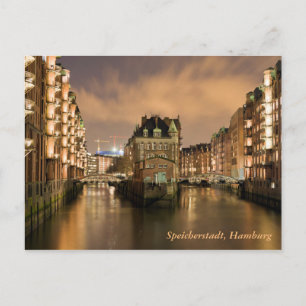 Carte Postale Speicherstadt, Hambourg