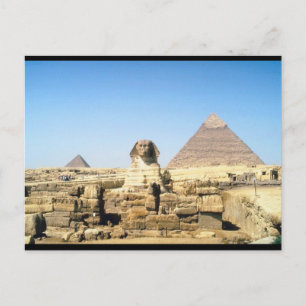 Carte Postale Sphinx et Pyramide