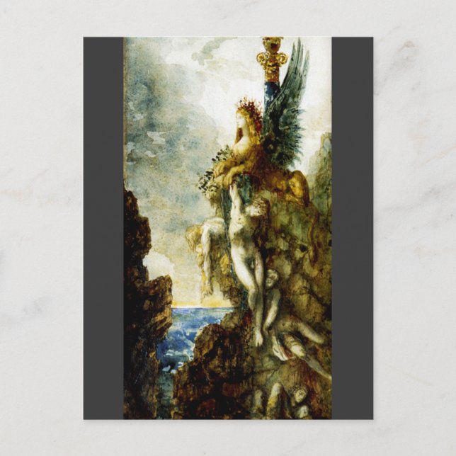 Carte Postale Sphinx victorieux par Gustave Moreau (Devant)