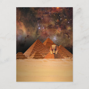 Carte Postale Sphynx antique dans l'espace