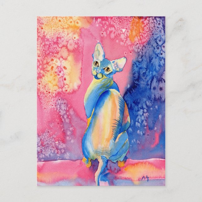 Carte postale Sphynx Chat #2 (Devant)