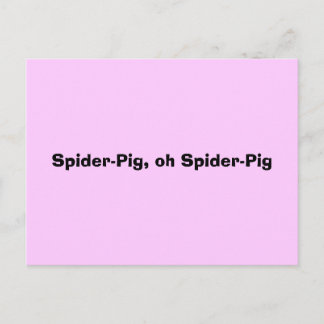 Carte Postale Spider-Pig