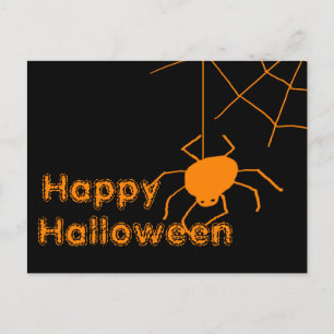 Carte postale Spider Web Happy Halloween
