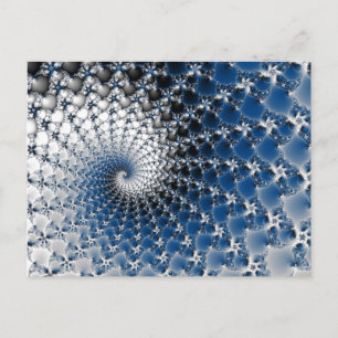 Carte Postale Spirale bleue