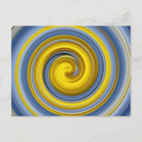 spirale jaune et bleue